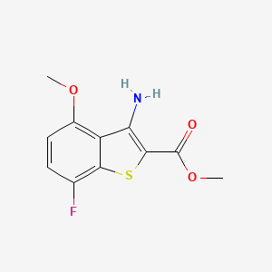 molecular formula C11H10FNO3S B1628859 Methyl 3-amino-7-fluoro-4-methoxy-1-benzothiophene-2-carboxylate CAS No. 864685-38-1