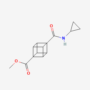 molecular formula C14H15NO3 B1628863 Methyl 4-(N-cyclopropylaminocarbonyl)cubanecarboxylate CAS No. 883554-72-1