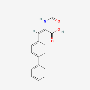 molecular formula C17H15NO3 B1628864 (2E)-2-Acetamido-3-([1,1'-biphenyl]-4-yl)prop-2-enoic acid CAS No. 599178-66-2