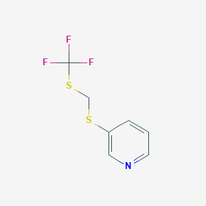 molecular formula C7H6F3NS2 B1628871 3-Trifluoromethylsulfanylmethylsulfanyl-pyridine CAS No. 864684-86-6