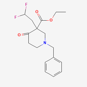 Ethyl 1-benzyl-3-(2,2-difluoroethyl)-4-oxopiperidine-3-carboxylate