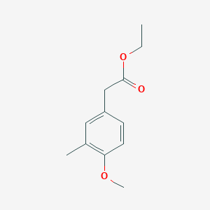 molecular formula C12H16O3 B1628876 Ethyl 2-(4-methoxy-3-methylphenyl)acetate CAS No. 4503-90-6