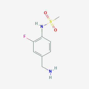 N-(4-(aminomethyl)-2-fluorophenyl)methanesulfonamide