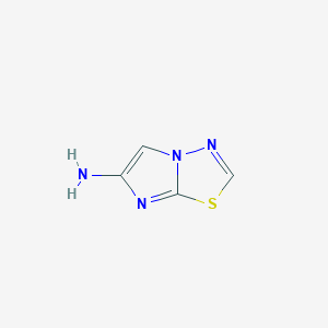molecular formula C4H4N4S B1628882 Imidazo[2,1-b][1,3,4]thiadiazol-6-amine CAS No. 863203-54-7