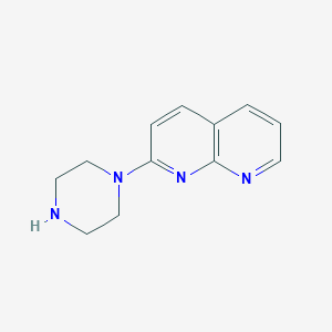molecular formula C12H14N4 B1628892 2-(哌嗪-1-基)-1,8-萘啶 CAS No. 885270-92-8