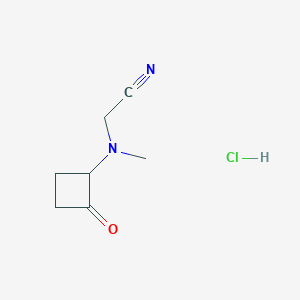 molecular formula C7H11ClN2O B1628897 2-[Methyl-(2-oxocyclobutyl)amino]acetonitrile;hydrochloride CAS No. 864759-48-8