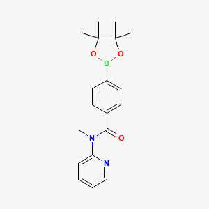 molecular formula C19H23BN2O3 B1628898 N-Methyl-N-(pyridin-2-yl)-4-(4,4,5,5-tetramethyl-1,3,2-dioxaborolan-2-yl)benzamide CAS No. 864759-39-7