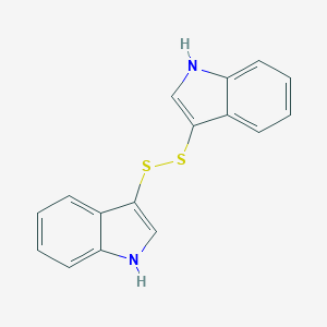 molecular formula C16H12N2S2 B016289 3,3'-二吲哚基二硫化物 CAS No. 61830-39-5