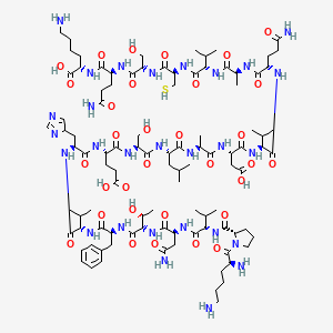 molecular formula C100H162N28O32S B1628912 Bovine ribonuclease peptide (41-61) CAS No. 133080-20-3