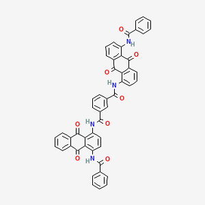 molecular formula C50H30N4O8 B1628913 N-(4-(Benzoylamino)-9,10-dihydro-9,10-dioxo-1-anthryl)-N'-(5-(benzoylamino)-9,10-dihydro-9,10-dioxo-1-anthryl)isophthaldiamide CAS No. 6370-77-0
