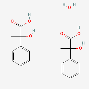 molecular formula C18H22O7 B1628919 Atrolactic acid hemihydrate CAS No. 75378-83-5