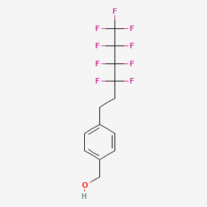 molecular formula C13H11F9O B1628920 4-(3,3,4,4,5,5,6,6,6-Nonafluorohexyl)benzyl alcohol CAS No. 892154-66-4