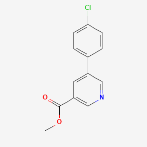 molecular formula C13H10ClNO2 B1628952 Methyl 5-(4-chlorophenyl)nicotinate CAS No. 893734-71-9