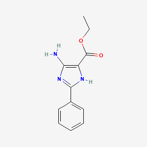 molecular formula C12H13N3O2 B1628956 ethyl 4-amino-2-phenyl-1H-imidazole-5-carboxylate CAS No. 32704-59-9