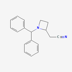 molecular formula C18H18N2 B1628958 2-(1-Benzhydrylazetidin-2-YL)acetonitrile CAS No. 92992-32-0