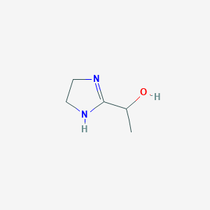 molecular formula C5H10N2O B1628961 1-(4,5-dihydro-1H-imidazol-2-yl)ethanol CAS No. 91144-41-1