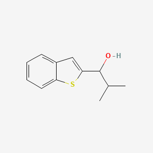 molecular formula C12H14OS B1629001 1-(Benzo[b]thiophen-2-yl)-2-methylpropan-1-ol CAS No. 70445-84-0