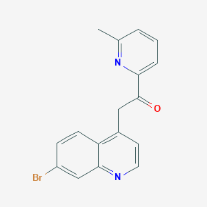 2-(7-Bromoquinolin-4-YL)-1-(6-methylpyridin-2-YL)ethanone