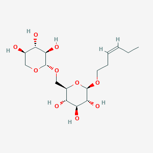 molecular formula C17H30O10 B162902 己-3-烯-1-醇木糖吡喃糖基-(1-6)-葡萄糖吡喃糖苷 CAS No. 132278-37-6