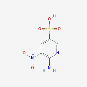 molecular formula C5H5N3O5S B1629032 6-Amino-5-nitropyridine-3-sulfonic acid CAS No. 62009-38-5