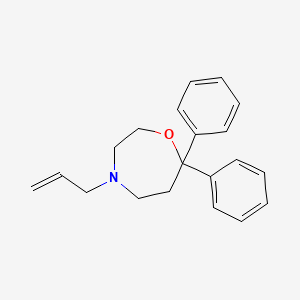 molecular formula C20H23NO B1629033 4-Allyl-7,7-diphenyl-1,4-oxazepane CAS No. 62537-41-1