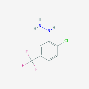 molecular formula C7H6ClF3N2 B162904 [2-Chloro-5-(trifluoromethyl)phenyl]hydrazine CAS No. 1869-22-3