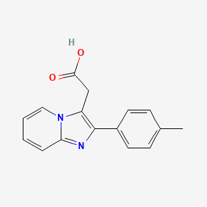 molecular formula C16H14N2O2 B1629040 (2-对甲苯基-咪唑并[1,2-A]吡啶-3-基)-乙酸 CAS No. 365213-69-0