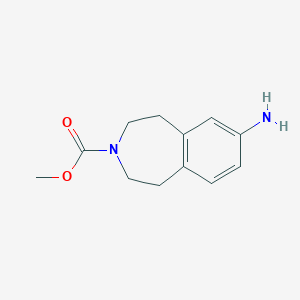 B1629059 Methyl 7-amino-4,5-dihydro-1H-benzo[d]azepine-3(2H)-carboxylate CAS No. 444588-24-3