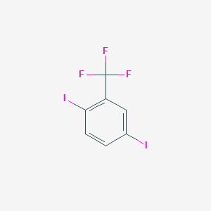 molecular formula C7H3F3I2 B1629063 1,4-二碘-2-(三氟甲基)苯 CAS No. 518343-63-0