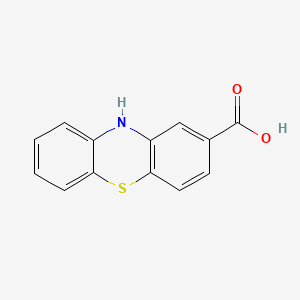 molecular formula C13H9NO2S B1629075 10H-苯并噻嗪-2-羧酸 CAS No. 25234-50-8