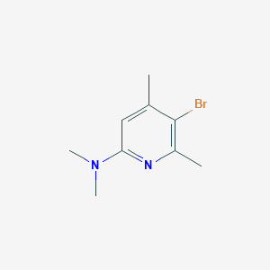 molecular formula C9H13BrN2 B1629085 5-Bromo-N,N,4,6-tetramethylpyridin-2-amine CAS No. 627098-10-6