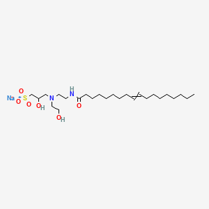 1-Propanesulfonic acid, 2-hydroxy-3-[(2-hydroxyethyl)[2-[(1-oxo-9-octadecenyl)amino]ethyl]amino]-, monosodium salt