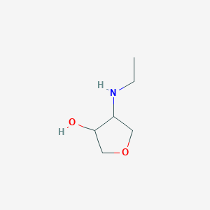 molecular formula C6H13NO2 B1629102 4-(Ethylamino)tetrahydrofuran-3-ol CAS No. 1178259-08-9