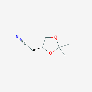 molecular formula C7H11NO2 B1629103 [(4R)-2,2-Dimethyl-1,3-dioxolan-4-yl]acetonitrile CAS No. 74923-97-0