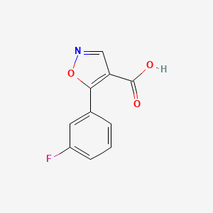 5-(3-Fluorophenyl)-1,2-oxazole-4-carboxylic acid