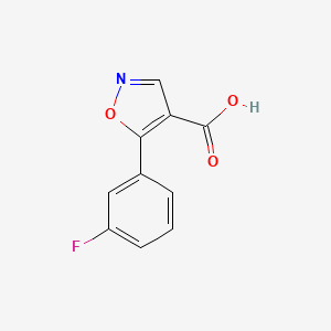 molecular formula C10H6FNO3 B1629104 5-(3-Fluorophenyl)-1,2-oxazole-4-carboxylic acid CAS No. 887408-22-2