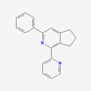 B1629131 3-Phenyl-1-(pyridin-2-yl)-6,7-dihydro-5H-cyclopenta[c]pyridine CAS No. 692729-80-9