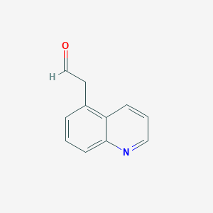 molecular formula C11H9NO B1629139 2-(喹啉-5-基)乙醛 CAS No. 545423-97-0