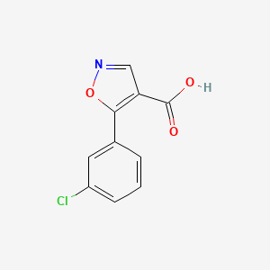 molecular formula C10H6ClNO3 B1629146 5-(3-Chlorophenyl)-isoxazole-4-carboxylic acid CAS No. 887408-08-4