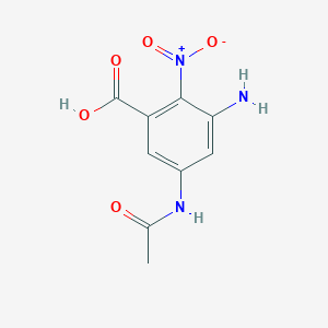 molecular formula C9H9N3O5 B1629147 5-Acetamido-3-amino-2-nitrobenzoic acid CAS No. 54002-31-2