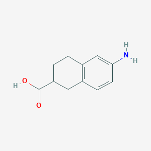 molecular formula C11H13NO2 B1629152 6-Amino-1,2,3,4-tetrahydronaphthalene-2-carboxylic acid CAS No. 860366-10-5