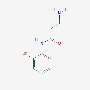 molecular formula C9H11BrN2O B1629161 3-Amino-N-(2-bromophenyl)propanamide CAS No. 938517-20-5