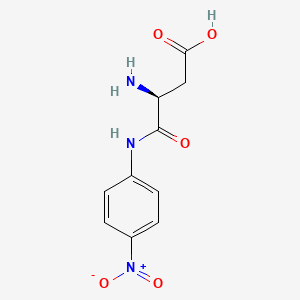 molecular formula C10H11N3O5 B1629167 N-(4-Nitrophenyl)-L-alpha-asparagine CAS No. 22155-82-4