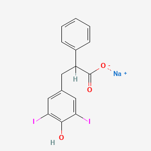 molecular formula C15H11I2NaO3 B1629169 Pheniodol sodium CAS No. 7009-60-1