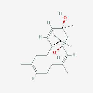 molecular formula C20H34O2 B162917 beta-Cembrenediol CAS No. 57605-81-9