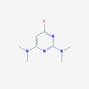 molecular formula C8H13FN4 B1629172 2,4-BIS(DIMETHYLAMINO)-6-FLUOROPYRIMIDINE CAS No. 51421-98-8