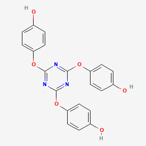 molecular formula C21H15N3O6 B1629174 p,p',p''-(1,3,5-Triazine-2,4,6-triyltris(oxy))triphenol CAS No. 85909-34-8