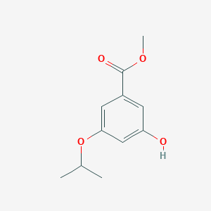 molecular formula C11H14O4 B1629178 Methyl 3-hydroxy-5-isopropoxybenzoate CAS No. 480465-09-6