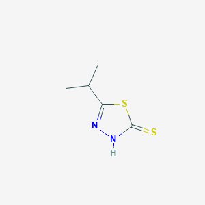 molecular formula C5H8N2S2 B1629189 5-Isopropyl-1,3,4-thiadiazole-2-thiol CAS No. 37663-52-8
