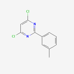 molecular formula C11H8Cl2N2 B1629191 4,6-二氯-2-(3-甲基苯基)嘧啶 CAS No. 26863-48-9